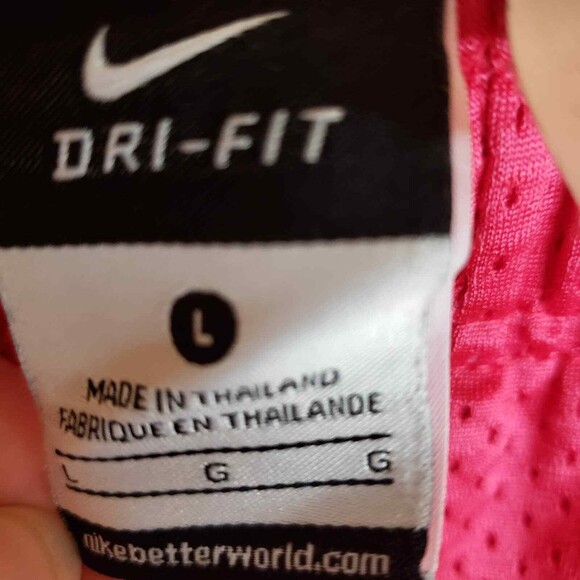 Nike Dri-Fit Pink Mesh Pants - Girls L - Picture 12 of 13